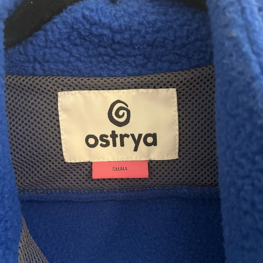 Ostrya Quarter Zip Fleece (small, blue) - Picture 3 of 3